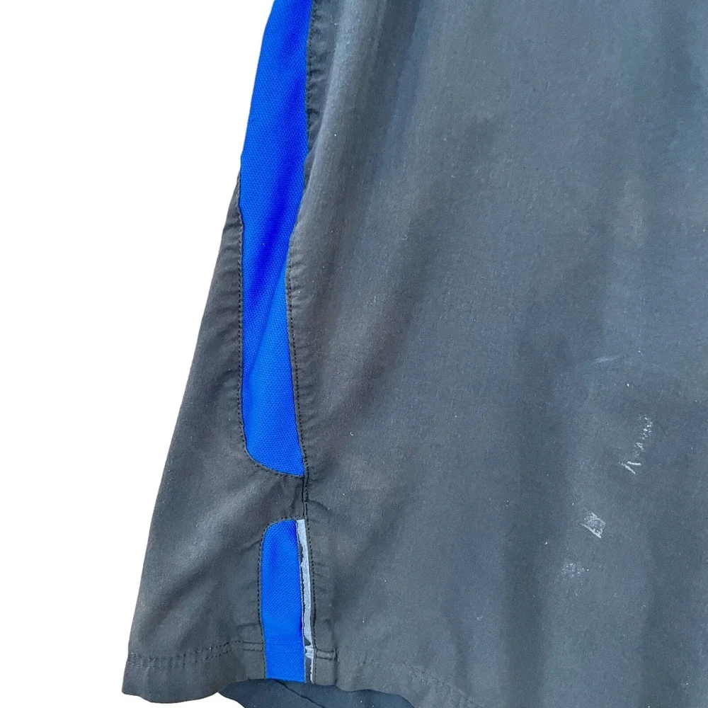 Nike Swim Trunks Mens XL Black Blue Board Shorts DriFit Lined Beach Vacation